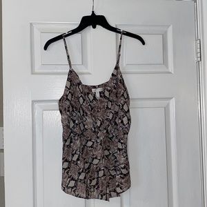 Snakeskin print cami